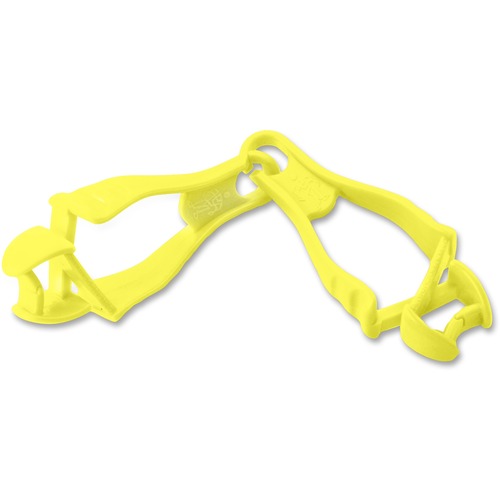 Ergodyne Squids Grabber Clip, 1/2 in Jaw, 26 lb Grip, Dual Detachable Clips, Breakaway, Lime Copolymer, Non-Conductive, for Gloves