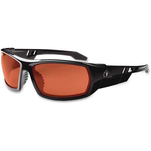 Ergodyne Skullerz Odin Safety Glasses, Copper Lens, UV Protection, Nylon Frame, Anti-Fog, ANSI Z87.1