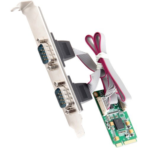 IO Crest 2-Port Serial Mini PCI-E Controller Card (RS-422) - 1 Pack - Plug-in Card - Mini PCI Express - 2 x Number of Serial Ports External
