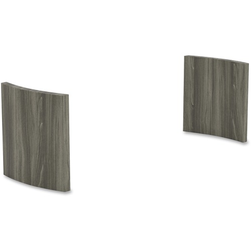 Mayline Gray Laminate Conference Table Panel Base - 2.3" x 27.6"28.5" - Finish: Gray Steel Laminate - Stain Resistant - For Conference Room