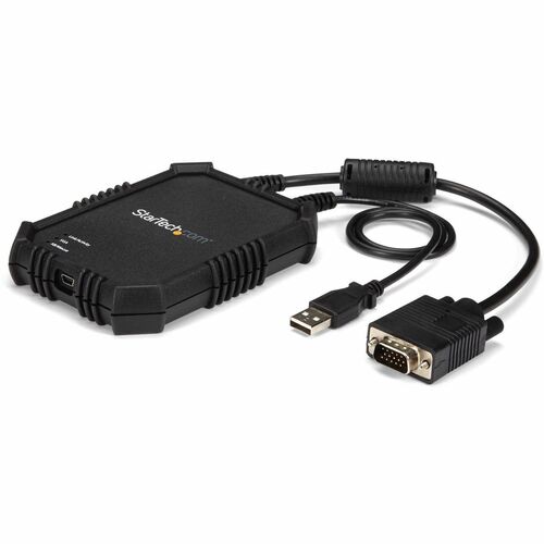 StarTech.com Laptop to Server KVM Console - Rugged USB Crash Cart Adapter with File Transfer and Video Capture - Turn your laptop into a portable KVM console for accessing servers, ATMs and kiosks with file transfer and video capture - KVM Console to USB 
