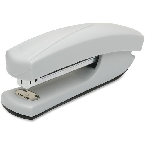 SKILCRAFT Light-duty Ergonomic Desktop Stapler - 20 Sheets Capacity - 210 Staple Capacity - Full Strip - Gray