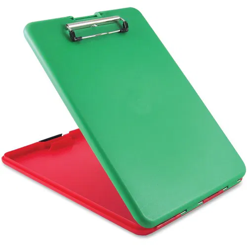 US-Works Saunders Show2Know Safety Organizer - Storage for Stationary - 9" x 11 3/4" Sheet Size - Polypropylene - Red, Green - 1 Each