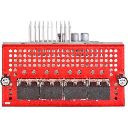 WatchGuard Firebox M 4 Port 10Gb SFP+ Fiber Module - For Optical Network, Data NetworkingOptical Fiber10 Gigabit Ethernet - 10GBase-X - 4 x Expansion Slots - SFP+