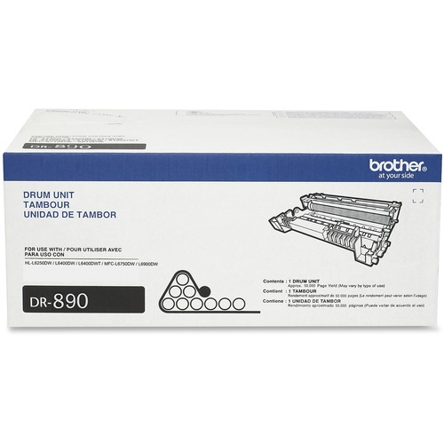 Brother DR890 (DR890) Imaging Drum, Black, 50,000 Page Yield, Laser, for HL-L6250DW/HL-L6400DW/HL-L6400DWT/MFC-L6750DW/MFC-L6900DW