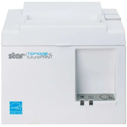Star Micronics TSP100III Thermal Printer, WLAN/Wireless Access Point/WPS - Cutter, Internal Power Supply, White