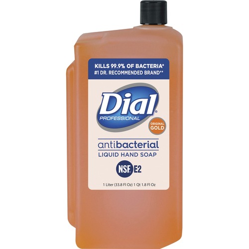 Dial Gold Liquid Hand Soap Refill, Antibacterial, 1.06 qt, Orange, for Dial Liquid Soap Dispenser