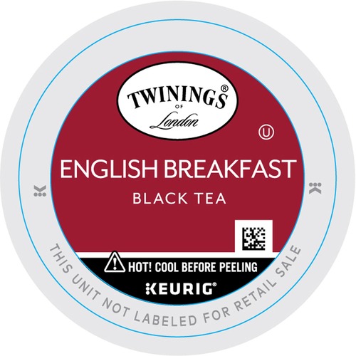 Twinings of London English Breakfast Black Tea K-Cup - Black Tea - 24 / Box