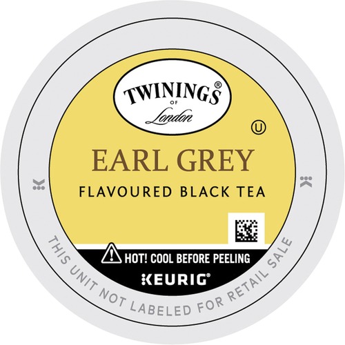 Twinings of London Earl Grey Flavoured Black Tea K-Cup - Black Tea - 24 / Box