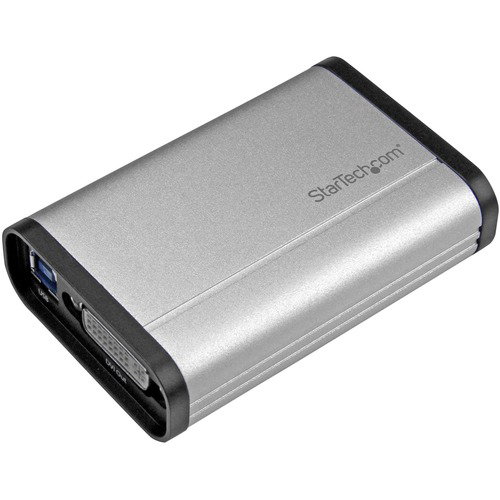 StarTech.com DVI Video Capture Card - 1080p 60fps Game Capture Card - Aluminum - Game Capture Card - HD PVR - USB Video Capture - Record DVI video to your computer, and embed a 3.5mm audio source, at 1080p 60fps resolution - DVI Video Capture - Raw Video 