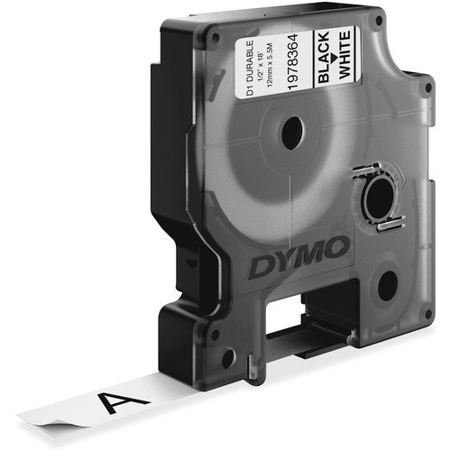 Dymo D1 Durable Labels - 1/2" - White - 1 Each