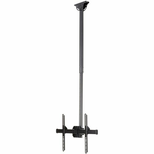 StarTech.com Ceiling Mount for Flat Panel Display, LCD Display, LED Display, Plasma Display, Curved Screen Display - Black - Height Adjustable - 1 Display(s) Supported - 32" to 75" Screen Support - 110.50 lb Load Capacity - 600 x 400, 400 x 200, 400 x 400
