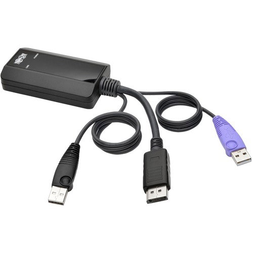 Tripp Lite DisplayPort USB Server Interface w/Virtual Media & CAC B064 KVMs TAA - 1 Computer(s) - 164.04 ft Range - 1 x Network (RJ-45) x USB - DisplayPort - External