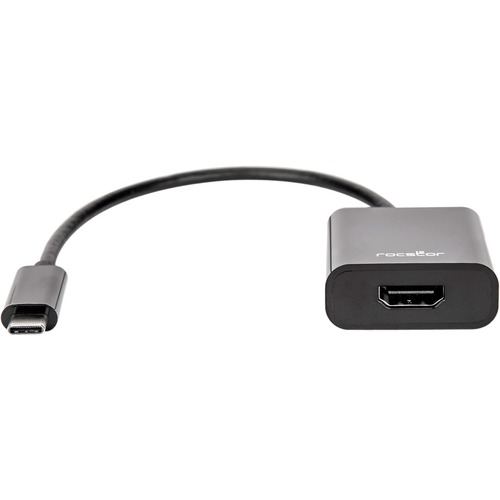 Rocstor Premium USB-C to HDMI Adapter M/F - 6" - 4K 60Hz - 6" HDMI/USB AV/Data Transfer Cable for Projector, Chromebook, TV, Monitor, Notebook, MacBook, MacBook Pro, HDTV - First End: 1 x USB Type C - Male - Second End: 1 x HDMI Digital Audio/Video - Fema