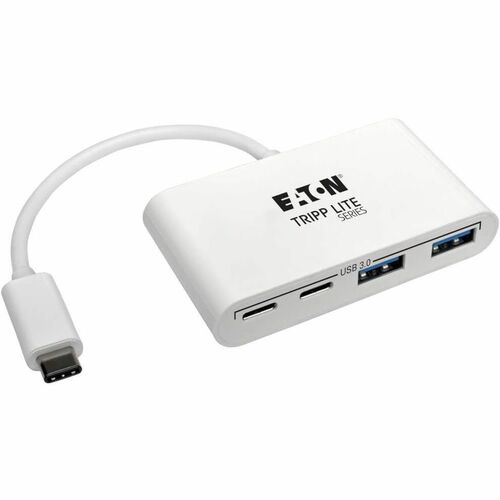 Tripp Lite 4-Port USB 3.1 Gen 1 Portable Hub, USB-C to (x2) USB-A and (x2) USB-C - USB Type C - External - 4 USB Port(s) - 2 USB 3.0 Port(s) - 2 USB 3.1 Port(s)