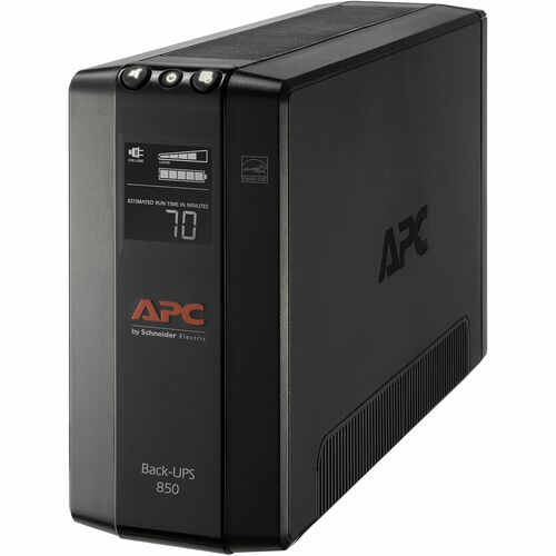 APC by Schneider Electric Back UPS Pro BX850M, Compact Tower, 850VA, AVR, LCD, 120V - Tower - 12 Hour Recharge - 2 Minute Stand-by - 120 V Input - 120 V AC Output - Stepped Approximated Sine Wave - 4 x NEMA 5-15R Surge, 4 x NEMA 5-15R Receptacle(s) - 8 x 