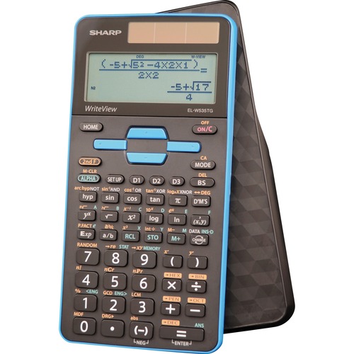 Sharp Calculators Scientific Calculator, 422 Functions, 4-Line 16-Digit WriteView LCD, Twin-Power Solar/Battery, Hard Case, SAT/PSAT Permitted