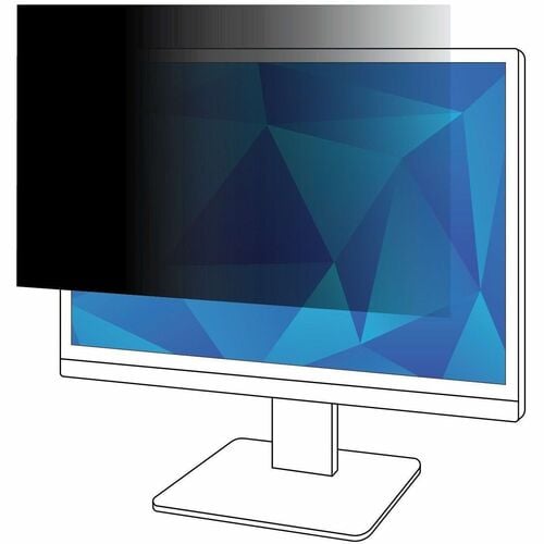 3M Privacy Filter Black, Matte - For 30" Widescreen LCD Monitor - 16:10 - Scratch Resistant, Fingerprint Resistant, Dust Resistant - Anti-glare - 1 Each