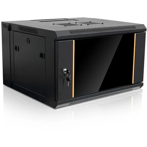 Claytek 6U 550mm Depth Swing-out Wallmount Server Cabinet - For Server - 6U Rack Height16" Rack Depth - Wall Mountable - Cold-rolled Steel (CRS), Glass, SPCC - 130 lb Maximum Weight Capacity