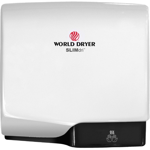 World Dryer SLIMdri Hand Dryer - White - Aluminum