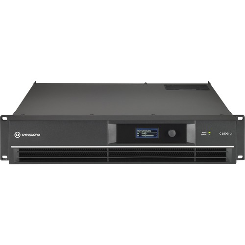 Dynacord C1800FDi Amplifier - 1900 W RMS - 2 Channel - Black - 1% THD - 10 Hz to 21 kHz - 550 W