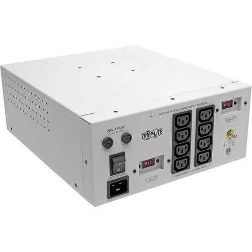 Tripp Lite Isolation Transformer Hospital Dual-Voltage 115/230V 1800W 8 C13 - 1800 VA - 120 V AC, 230 V AC Input - 115 V AC, 230 V AC Output