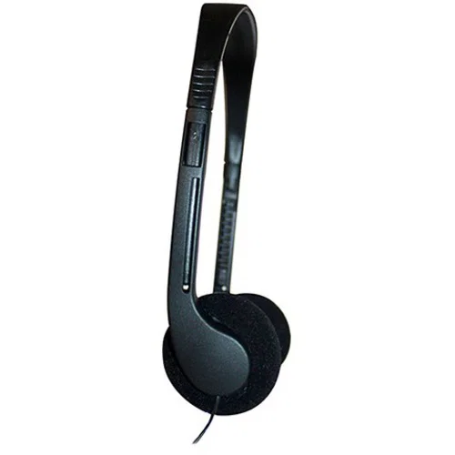 AVID AE-08 LIGHTWEIGHT 1 USE HEADPHONE WITH 3.5MM PLUG BLACK - Stereo - Mini-phone (3.5mm) - Wired - 32 Ohm - 20 Hz to 20 kHz - Over-the-head - Binaural - Supra-aural - 6 ft Cable - Black - 5