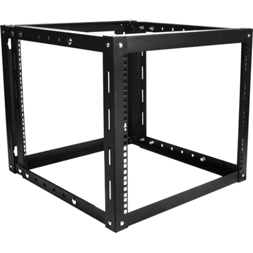 Claytek 9U 800mm Adjustable Wallmount Server Cabinet with 1U Supporting Tray - For Server - 9U Rack Height x 19" Rack Width x 31.50" Rack Depth - Wall Mountable - Black - Cold-rolled Steel (CRS) - 145 lb Maximum Weight Capacity