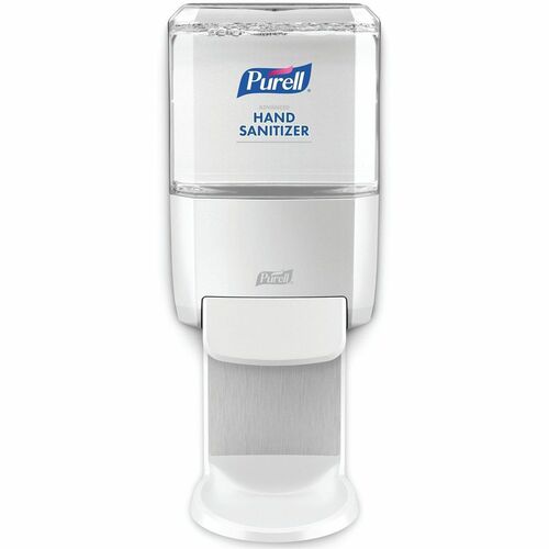 Purell Soap/Sanitizer Dispenser, Wall-Mount, ES4, Push-Style Manual, 1.27 qt (1200 ml) Capacity, ADA-Compliant, Locking Mechanism, White