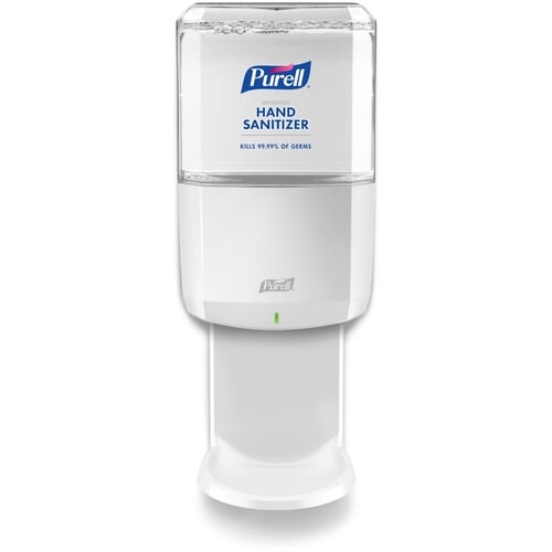 PURELL ES6 Hand Sanitizer Dispenser, Wall-Mount, 1.27 qt (1200 mL), Automatic, Battery-Powered (4 C), White, for ES6 1200 mL Refills