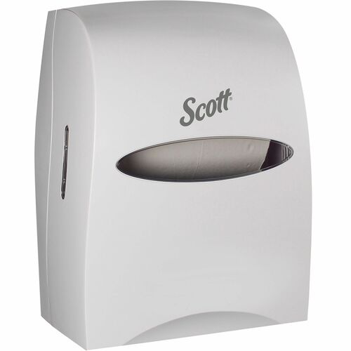 Scott Hand Towel Dispenser, Essential, Touchless, White, 12.6" W x 10.2" D x 16.1" H, for Essential Hard Rolls