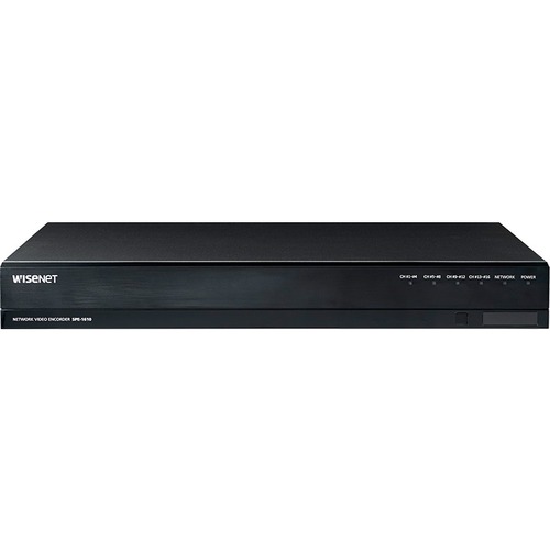 Wisenet SPE-1610 16CH Network Video Encoder - Functions: Video Encoding, Video Compression, Video Streaming, Audio Compression - 1920 x 1080 - 30 fps - Full HD - NTSC/PAL - NTSC, PAL, H.264, MPEG-4, AHD, MJPEG, AVC - Network (RJ-45) - Audio Line In - Audi