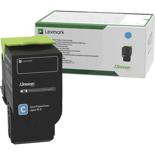 Lexmark (C231HC0) Cyan High-Yield Toner Cartridge, Unison, 2,300 Page Yield, for C2325/C2425/C2535/MC2325/MC2425/MC2535/MC2640