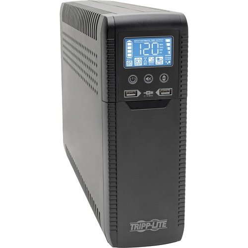 Tripp Lite, Line-Interactive UPS, Tower, ECO Series, 1440VA/900W, 10 x NEMA 5-15R (5 Battery/Surge, 5 Surge-Only), AVR, 7 Hour Recharge