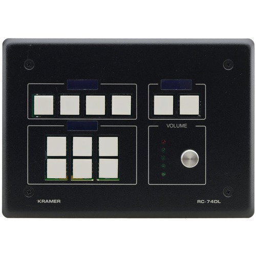 Kramer 12-button Ethernet and KNET Control Keypad with Knob and Displays (US)