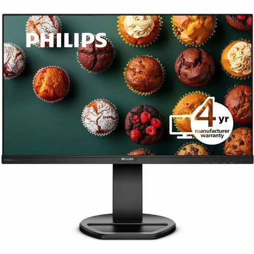 Philips 241B8QJEB 23.8" Full HD WLED LCD Monitor - 16:9 - Black - 24" Class - In-plane Switching (IPS) Technology - 1920 x 1080 - 16.7 Million Colors - Adaptive Sync - 250 Nit - 5 ms - 60 Hz Refresh Rate - DVI - HDMI - VGA - DisplayPort - USB Hub