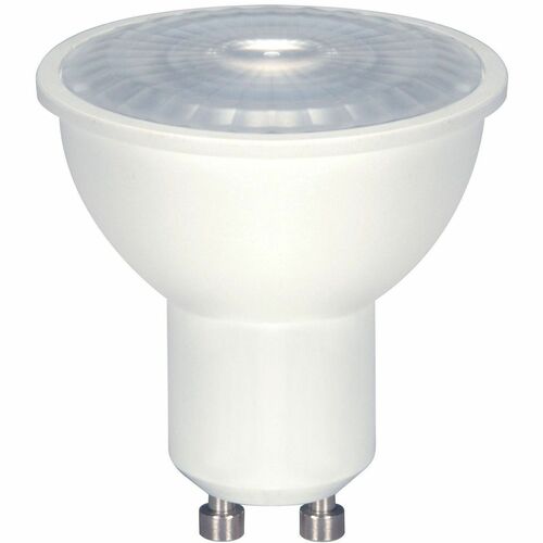 Satco LED Light Bulb - 6.50 W - 50 W Incandescent Equivalent Wattage - 120 V AC - 500 lm - MR16 Size - Natural Light Light Color - GU10 Base - 25000 Hour - 5000°K Color Temperature - 80 CRI - 40° Beam Angle - Dimmable - 1 Each