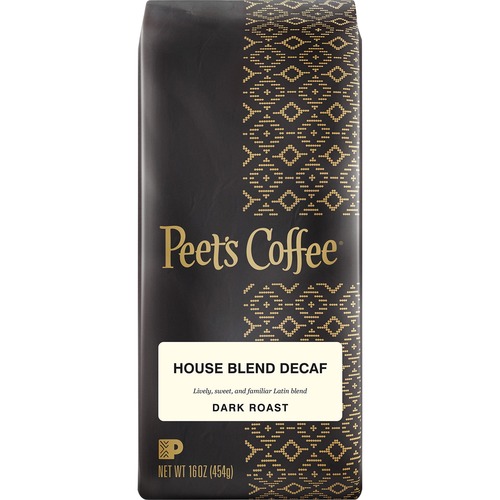 Peet's Coffee™ Ground House Blend Decaf Coffee - Dark - 16 oz - Ground - Decaffeinated - 1 Each