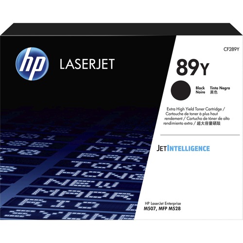 HP 89Y (CF289Y) Original Extra High Yield Black Laser Toner Cartridge, 20,000 Page Yield, for LaserJet Enterprise M507/MFP M528