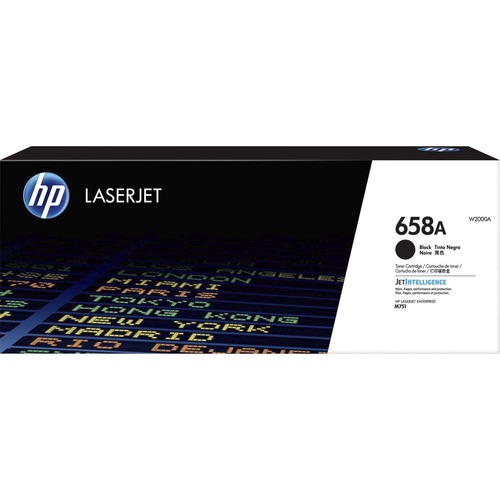 HP 658A (W2000A) Original LaserJet Toner Cartridge, Black, 7,000 Page Yield, for Color LaserJet Enterprise M751n/M751dn