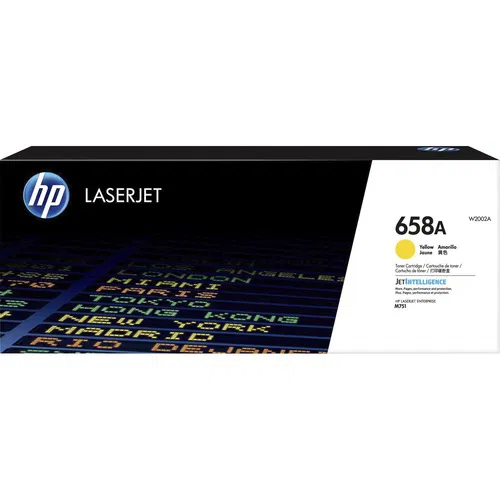 HP 658A (W2002A) Toner Cartridge, Yellow, 6,000 Page Yield, ColorSphere 3, Original, for HP Color LaserJet Enterprise M751 Series