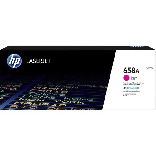 HP 658A (W2003A) Original LaserJet Toner Cartridge, Magenta, 6,000 Page Yield, ColorSphere 3, for HP Color LaserJet Enterprise M751n/M751dn