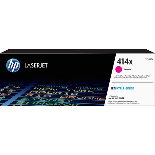 HP 414X (W2023X) Toner Cartridge, Magenta, High Yield, 6,000-Page Yield, ColorSphere 3, for HP Color LaserJet Pro M454/M479 Series