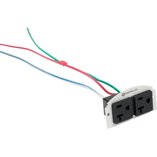 Wiremold 68REC-CTRL Controlled Receptacle - 2 x AC - 20 A