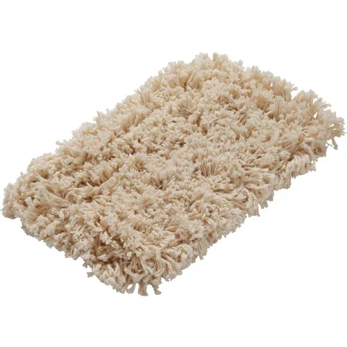 Rubbermaid Commercial, Mop Head Refill, 5" x 9", Cotton, White, Washable, Raised-Ribbed, for Wall Washer Kit
