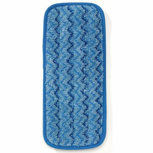 Rubbermaid Commercial Dust Mop Head, Hygen 11" Microfiber Single-Sided, Hook-and-Loop Backing, Blue