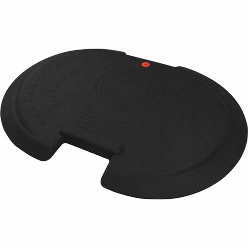Floortex Anti-Fatigue Mat, Stand-Up Desk, AFS-TEX, 26" W x 36" D x 2" H, Black Polyester/Polyurethane, Ergonomic, Antimicrobial, Anti-Slip