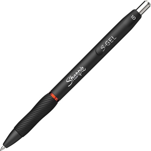 Sharpie Gel Pen, 1 mm Point, Retractable, Red Ink, Comfort Contoured Grip, Matte Finish, 12/PK