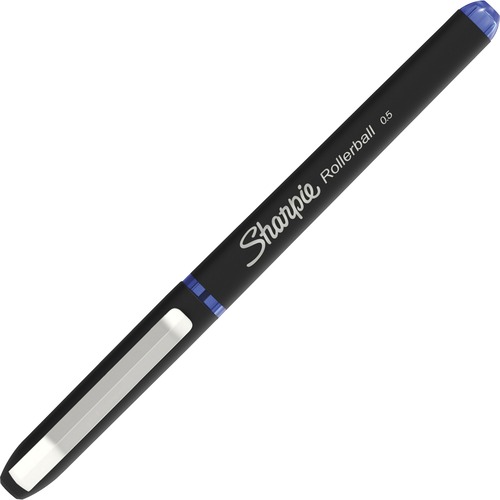 Sharpie Rollerball Pens, 0.5 mm Point, Comfort Grip, Metal Clip, 12/PK