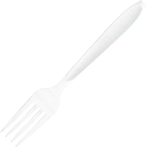 Solo Fork, Disposable, 7" Heavyweight Polystyrene, White, 1000/CT